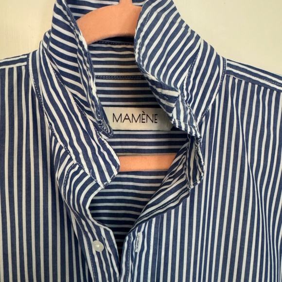 Mamene Phoebe Shirt Dress Navy Stripe - Picture 8 of 8